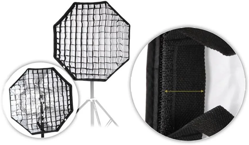 گرید لانه زنبوری عکاسی برای سافت باکس چتری هشت ضلعی 120 سانتی متری