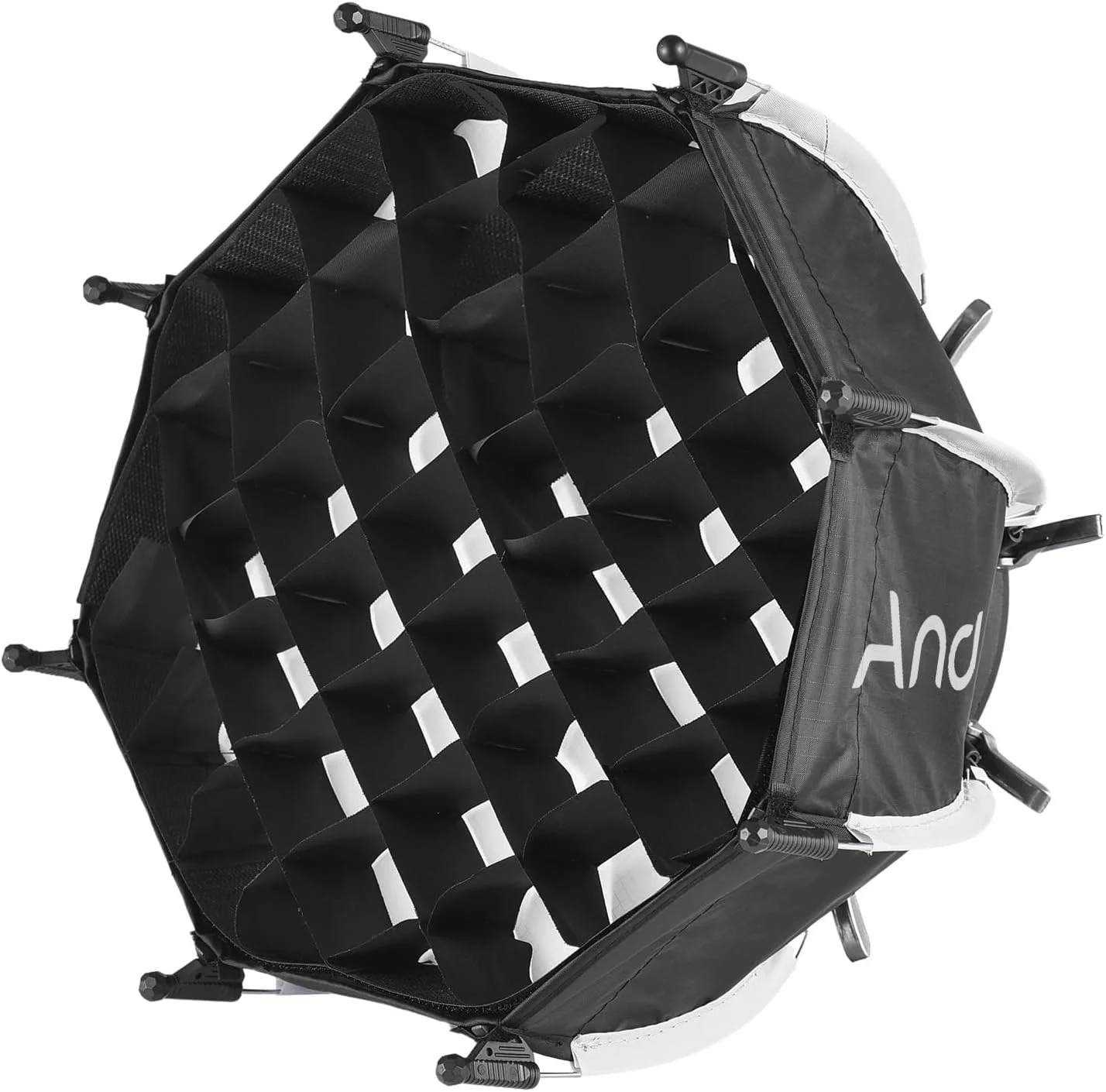 نرم باکس هشت ضلعی کوچک 30 سانتی متری پپیسکی به همراه پارچه جداشدنی و گرید لانه زنبوری سازگار با نورهای ویدئویی مینی COB