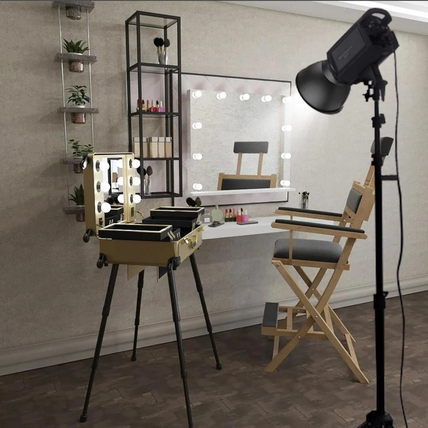 سافت باکس پارابولیک، 18 سانتی متری قابل حمل - مناسب برای محصولات، تبلیغات، افراد، پرتره، هنر، عروسی، با گرید لانه زنبوری برای فلاش اسپیدلایت