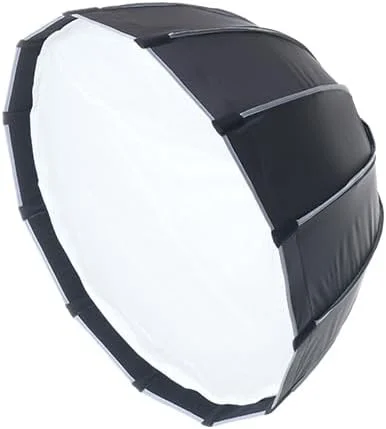 کیت دیفیوزر سافت باکس پارابولیک عمیق 45 سانتی متری دوربین رفلکس، نورپردازی حرفه ای، مناسب برای فیلمبرداری/عکاسی، نصب آسان، نورپردازی نرم و یکنواخت، ایده آل برای عکس های استودیویی