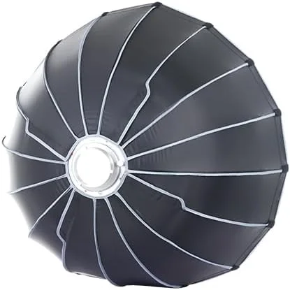 کیت دیفیوزر سافت باکس پارابولیک عمیق 45 سانتی متری دوربین رفلکس، نورپردازی حرفه ای، مناسب برای فیلمبرداری/عکاسی، نصب آسان، نورپردازی نرم و یکنواخت، ایده آل برای عکس های استودیویی