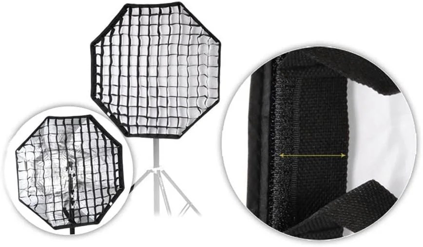 شبکه لانه زنبوری سافت باکس OUNA، شبکه عکاسی لانه زنبوری برای سافت باکس چتری هشت ضلعی 120 سانتی متری / 47 اینچی استودیو/فلاش
