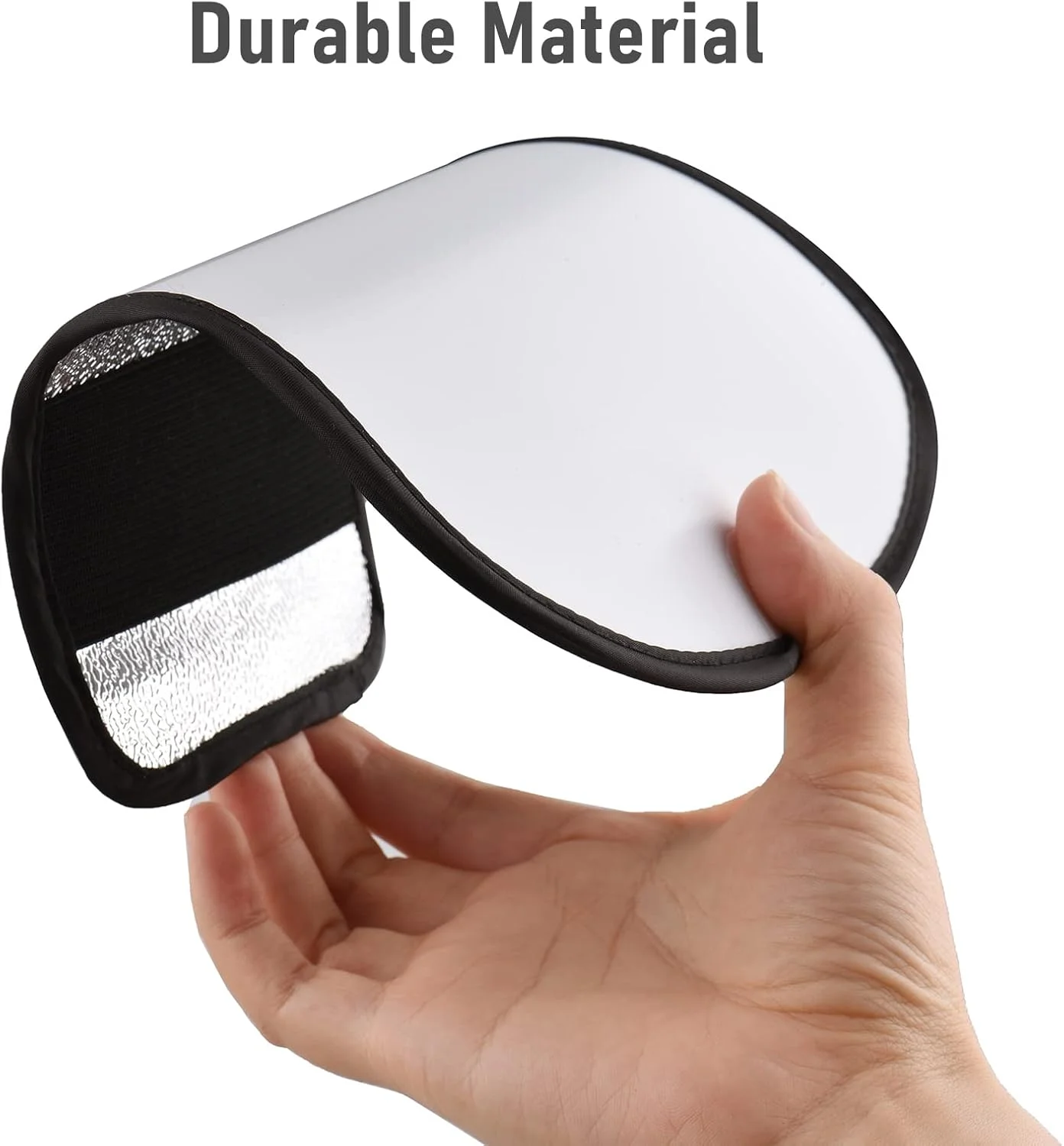 بازتابنده نور OUNA، بازتابنده فلاش دوربین جهانی قابل حمل، تخته پخش کننده نور با سطوح بازتابنده نقره ای و سفید، جایگزینی برای فلاش های روی دوربین Yongnuo