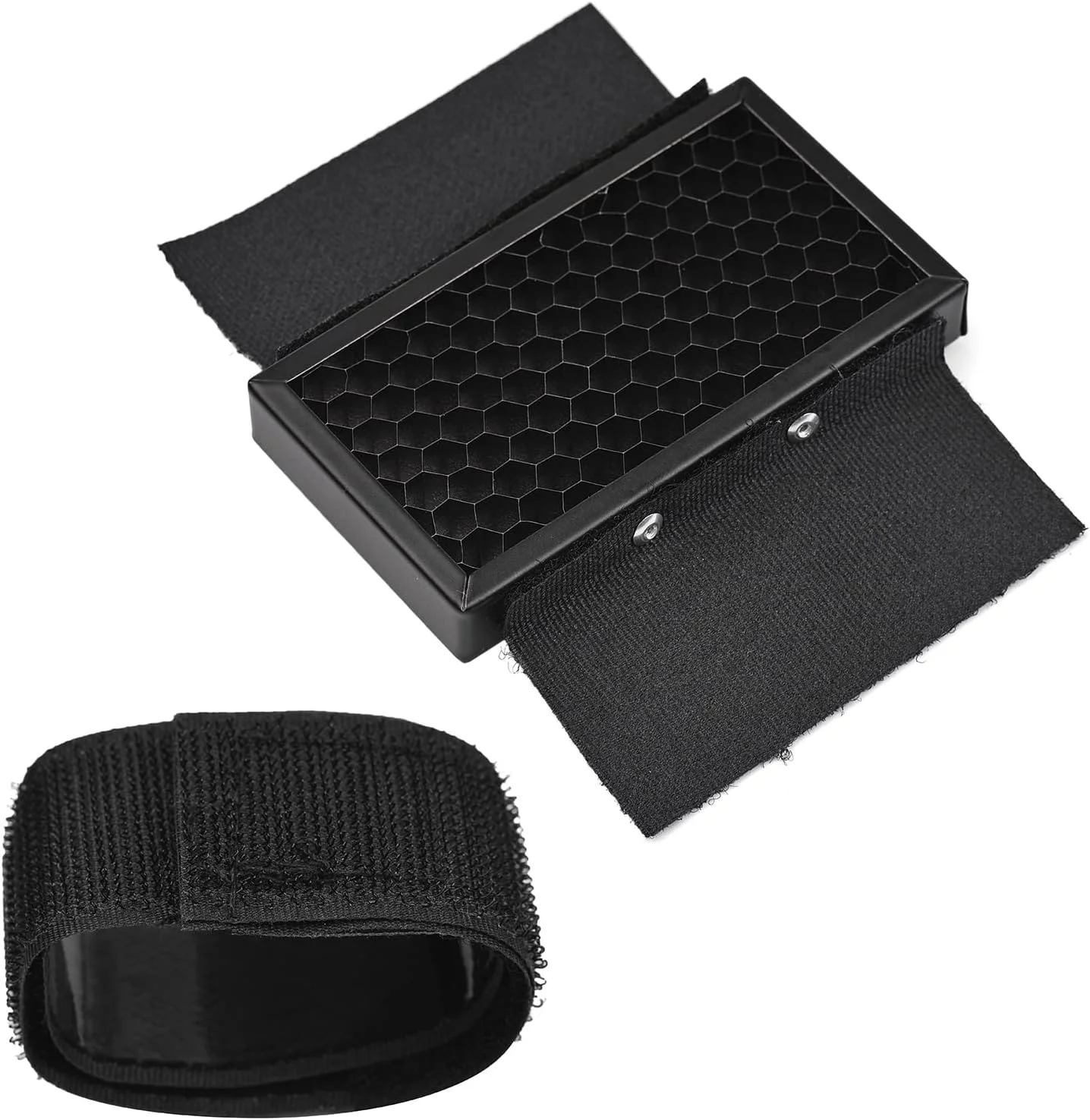 هدایتگر نور لانه زنبوری OUNA، جایگزین فلزی توری لانه زنبوری فلاش دوربین جهانی برای نصب آسان اسپیدلایت Yongnuo