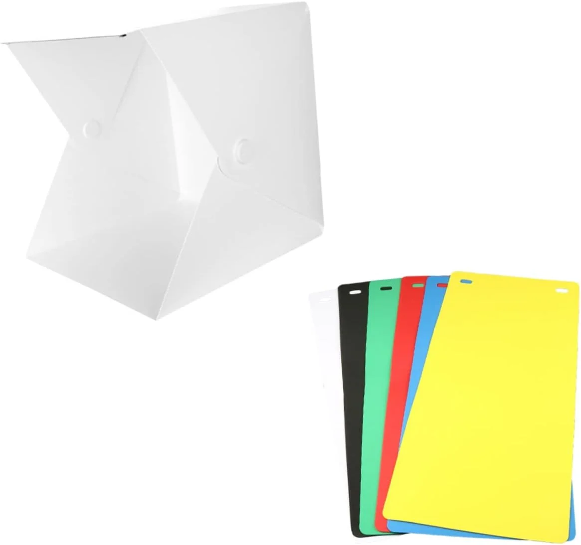 OSALADI 1 مجموعه جعبه نور چادر مکعبی روشنایی مینی چادر قاب عکس ال ای دی مینی جعبه قاب عکس مینی چادر عکاسی روشنایی چادر قابل حمل پس زمینه عکاسی چادر استودیویی سفید تاشو ABS