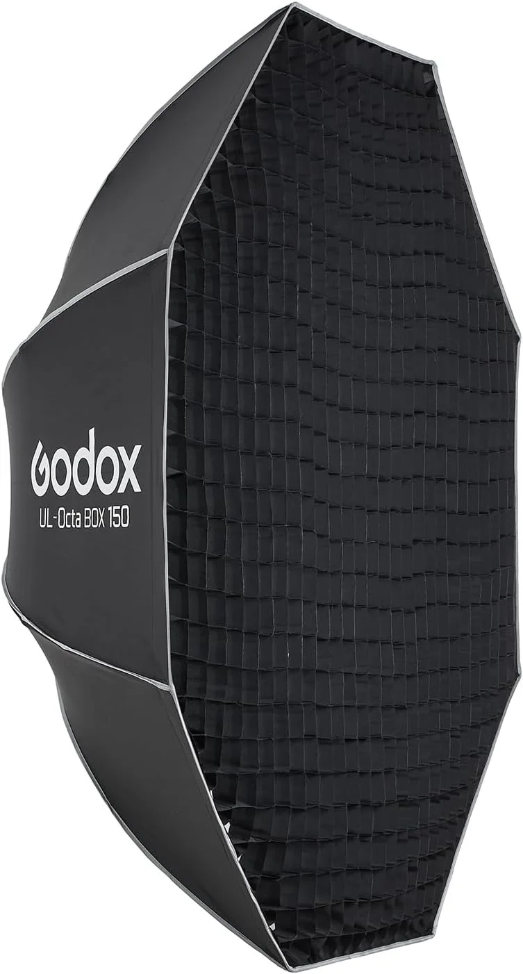 سافت باکس هشت ضلعی 150 سانتی متری گودکس UL Box با قابلیت رهاسازی سریع، به همراه گرید و مانت بوون برای عکاسی و استودیو