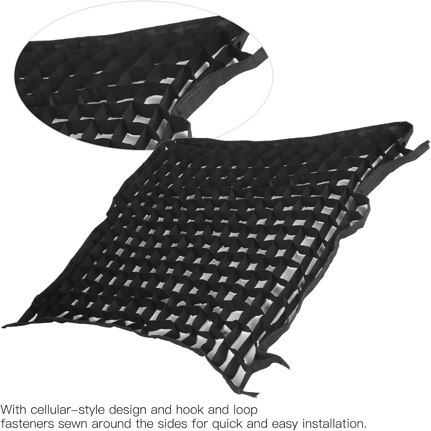 شبکه لانه زنبوری سافت باکس، کنترل نور ملایم برای جعبه نور سافت 80x80 سانتی متری شبکه لانه زنبوری سافت باکس، کنترل نور ملایم برای جعبه نور سافت 80x80 سانتی متری