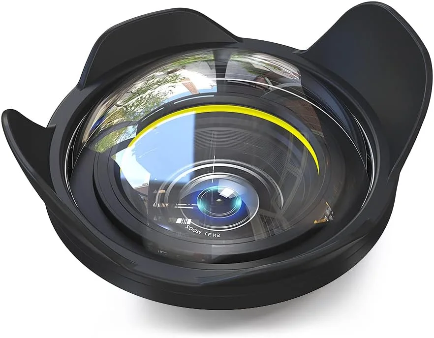 لنز زاویه باز دوربین Sea frogs با رابط 67 میلی‌متری برای دوربین‌های سونی، کانن، نیکون، فوجی‌فیلم و محفظه Meikon برای غواصی در زیر آب