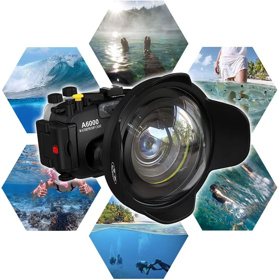 لنز زاویه باز دوربین Sea frogs با رابط 67 میلیمتری برای دوربینهای سونی، کانن، نیکون، فوجیفیلم و محفظه Meikon برای غواصی در زیر آب لنز زاویه باز دوربین Sea frogs با رابط 67 میلیمتری برای دوربینهای سونی، کانن، نیکون، فوجیفیلم و محفظه Meikon برای غواصی در زیر آب