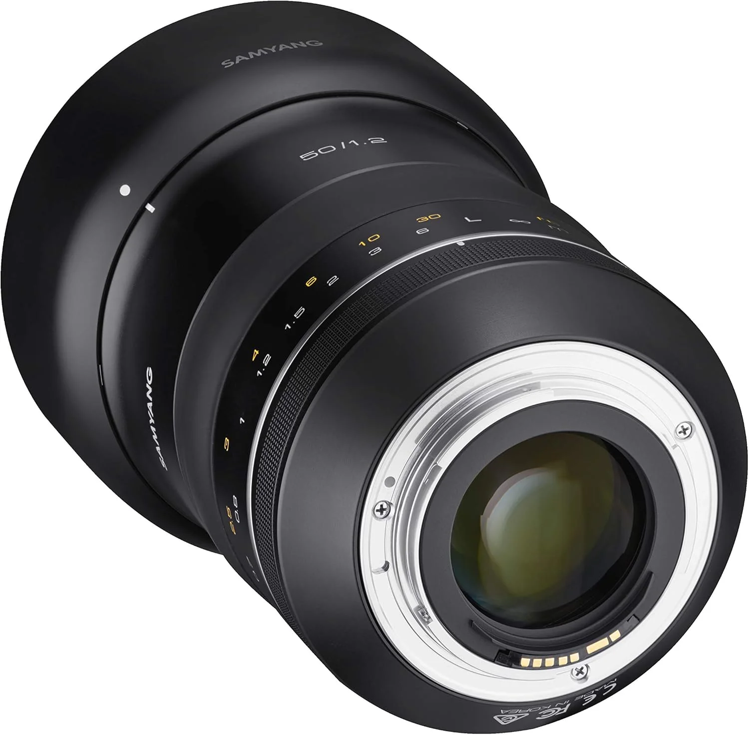 لنز سریع 50mm f/1.2 Samyang SYXP50-C XP برای Canon EF با تراشه AE داخلی، مشکی لنز سریع 50mm f/1.2 Samyang SYXP50-C XP برای Canon EF با تراشه AE داخلی، مشکی