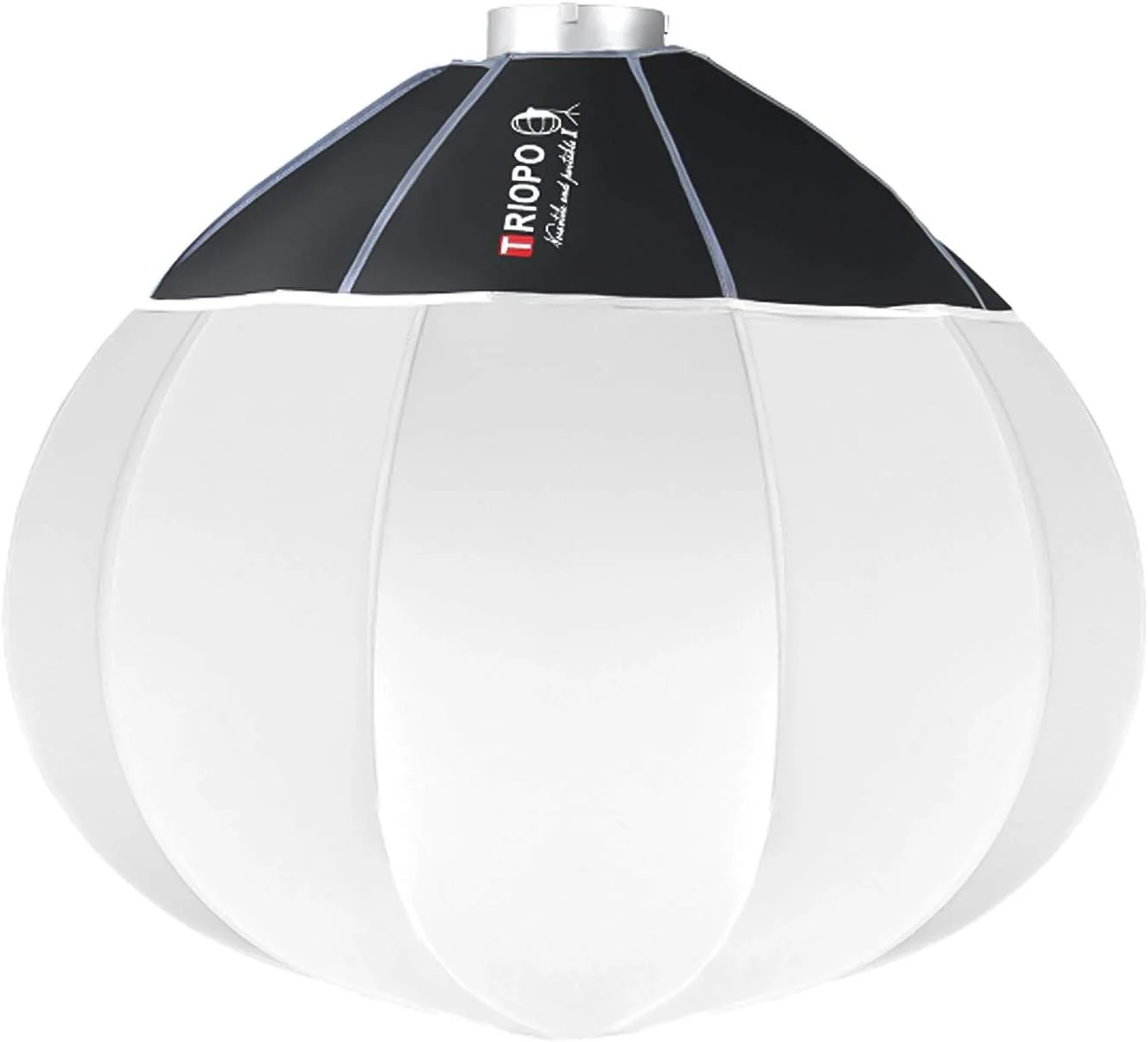 سافت باکس فانوسی Morelian KQ65 با قطر 65 سانتی متر / 26 اینچ، سافت باکس کروی تاشو با نصب سریع و مانت بوئنز، مناسب نورپردازی استودیویی عکاسی و فیلمبرداری