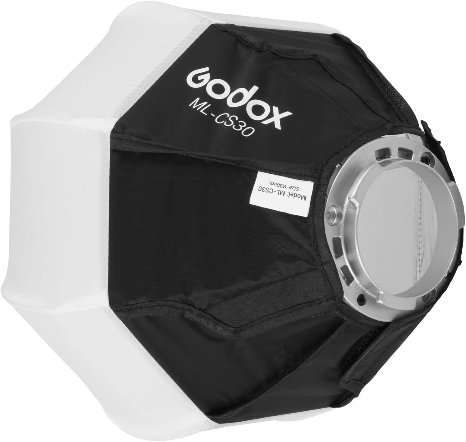 نرم باکس Godox ML100BI، سافت باکس فانوسی تاشو ML-CS30، 30x30 سانتی متر، مانت Godox، مناسب برای Godox ML100R ML100Bi ML60IIBi ML60Bi ML60 ML30Bi ML30