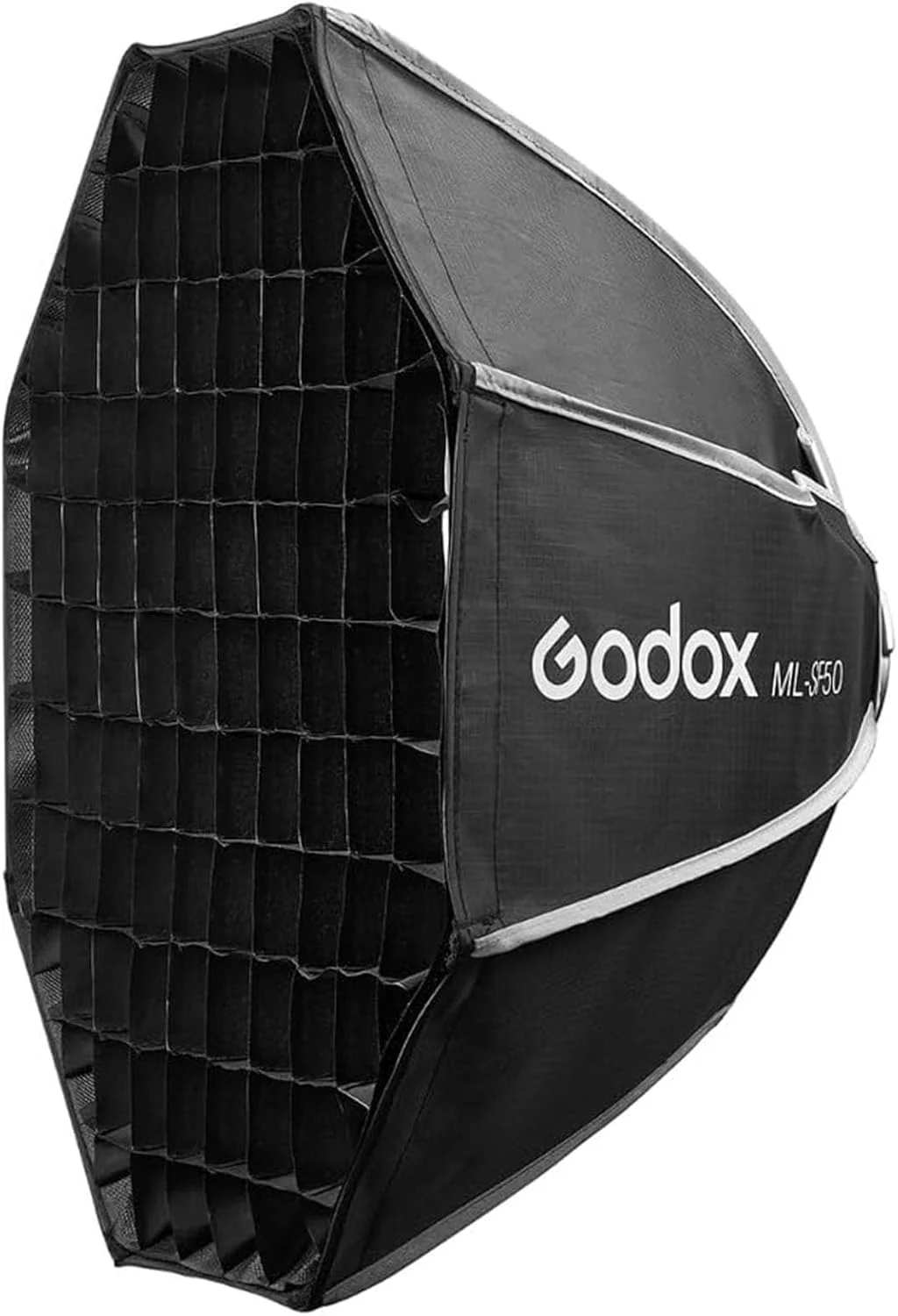 سافت باکس هشت ضلعی Godox ML-SF50، 50cm x 50cm، نایلون، سافت باکس، برای نورهای ویدیویی ال ای دی Godox ML100Bi, ML60IIBi, ML60Bi, ML60, ML30Bi, ML30