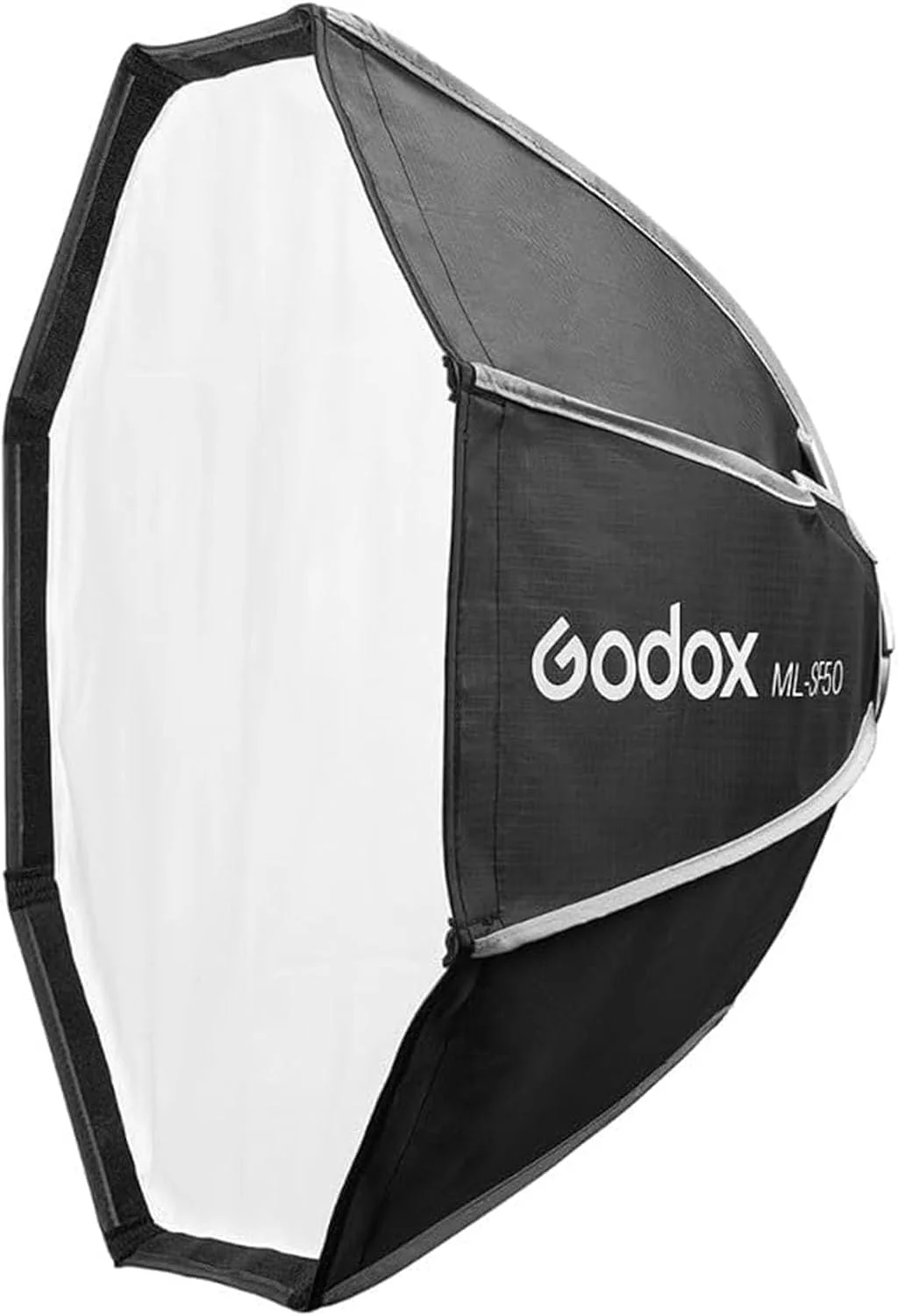 سافت باکس هشت ضلعی Godox ML-SF50، 50cmX50cm، سفید/بی رنگ، پارچه ای، سازگار با Godox ML100Bi، ML60IIBi، ML60Bi، ML60، ML30Bi، ML30 و غیره