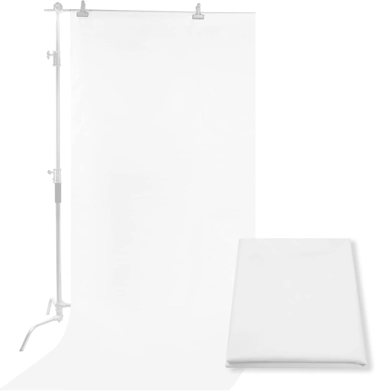 پارچه دیفیوزر نور Meking ابریشمی سفید نایلونی بدون درز 4.3 x 1.8 یارد / 4 x 1.7 متر تاشو برای چادر نور، نور استروب، اصلاح کننده نورپردازی و سایر تجهیزات عکاسی