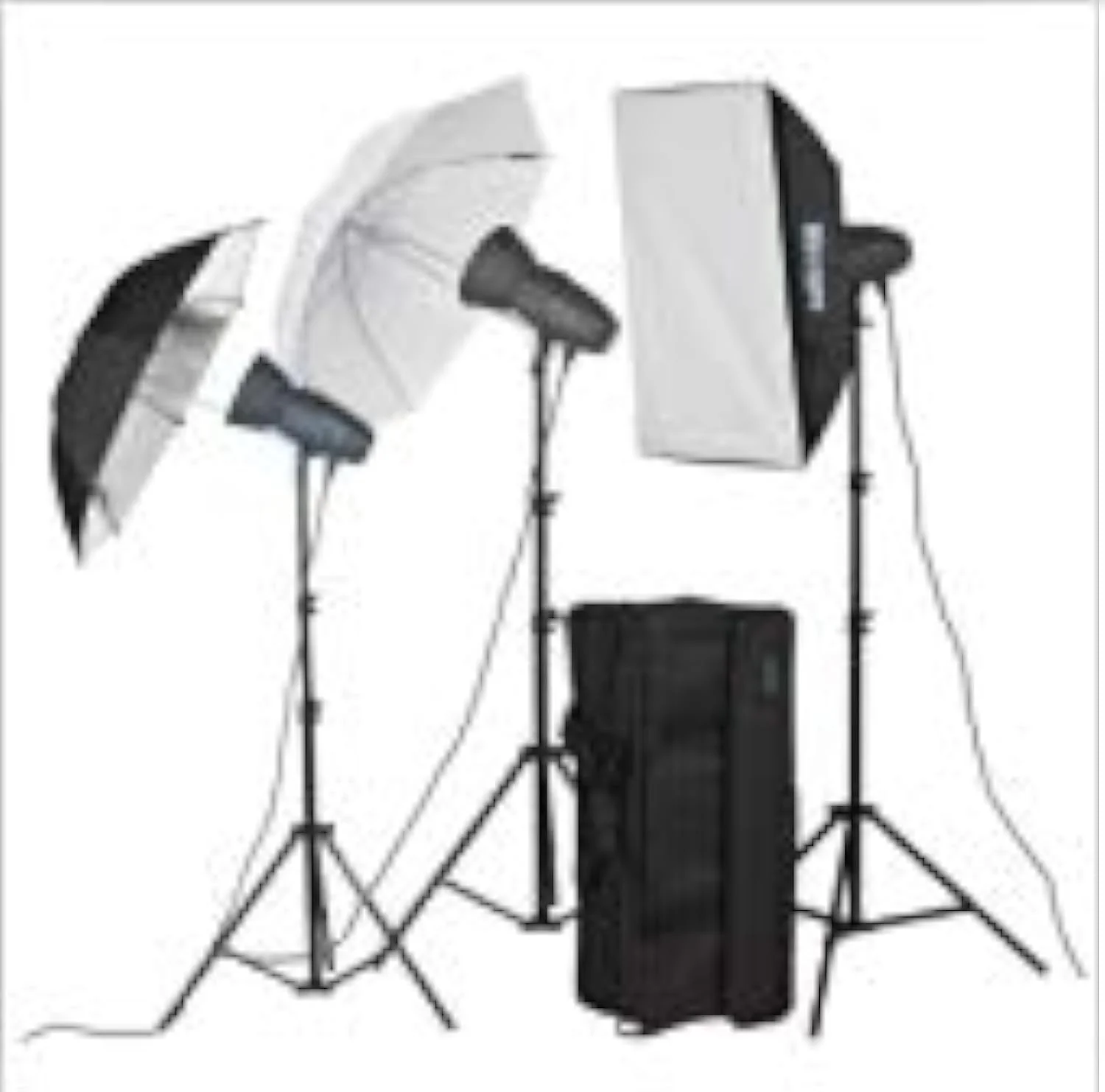 کیت نورپردازی ویدئویی MIRCOPRO EX300S (شامل 3 نور + 3 پایه + 2 رفلکتور + 1 سافت باکس 60 در 90 + 2 چتر 80 سانتی متری + 1 کیف کیت)