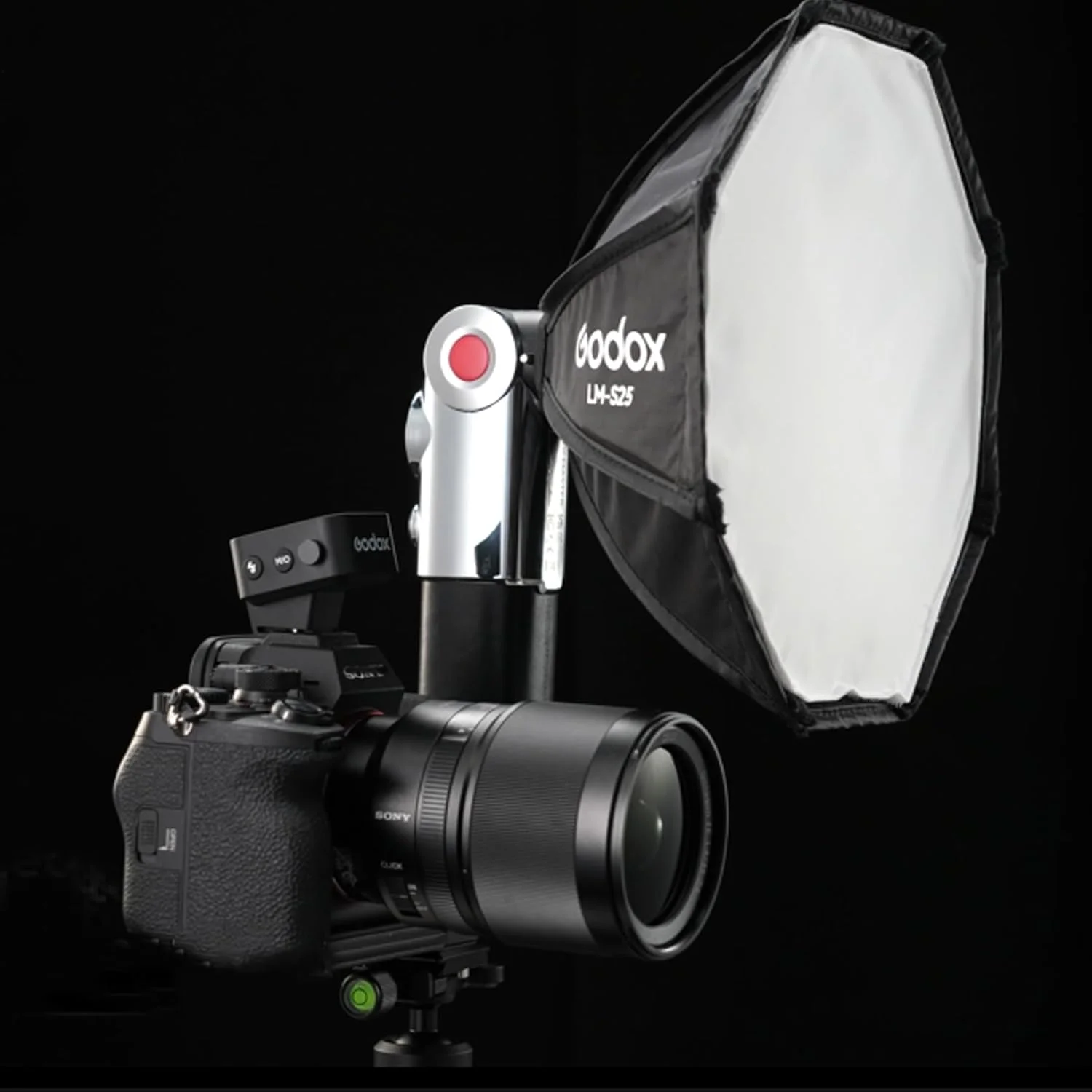 بازتابنده سافت باکس هشت ضلعی کوچک گودکس مدل LM-S25 برای فلاش دوربین گودکس لاکس مستر