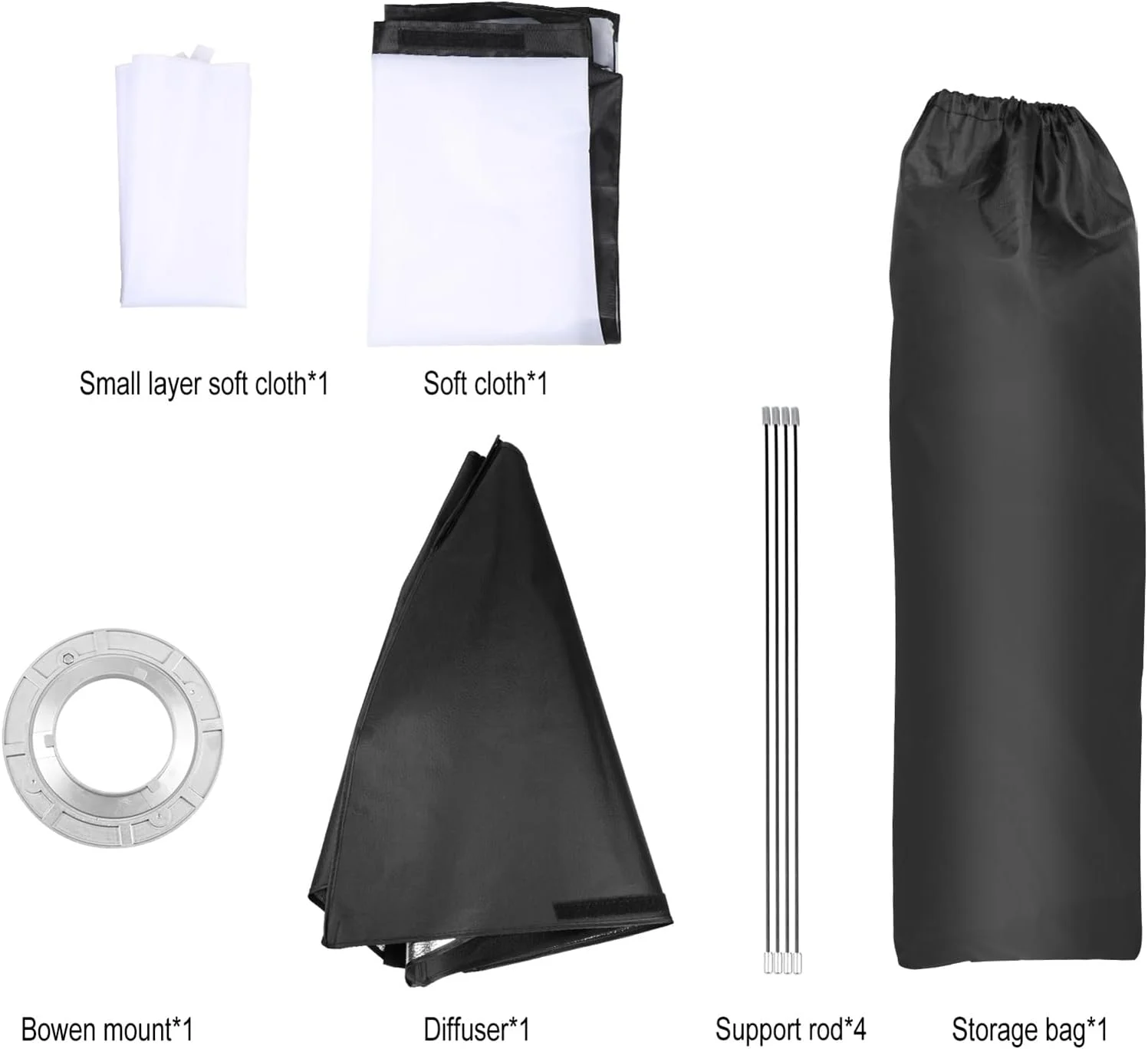 لابیموس سافت باکس مستطیلی 60 * 90 سانتی متر با نصب بوئنز و رهاسازی سریع به همراه کیف نگهداری برای نورپردازی استودیویی عکاسی محصول و پخش زنده