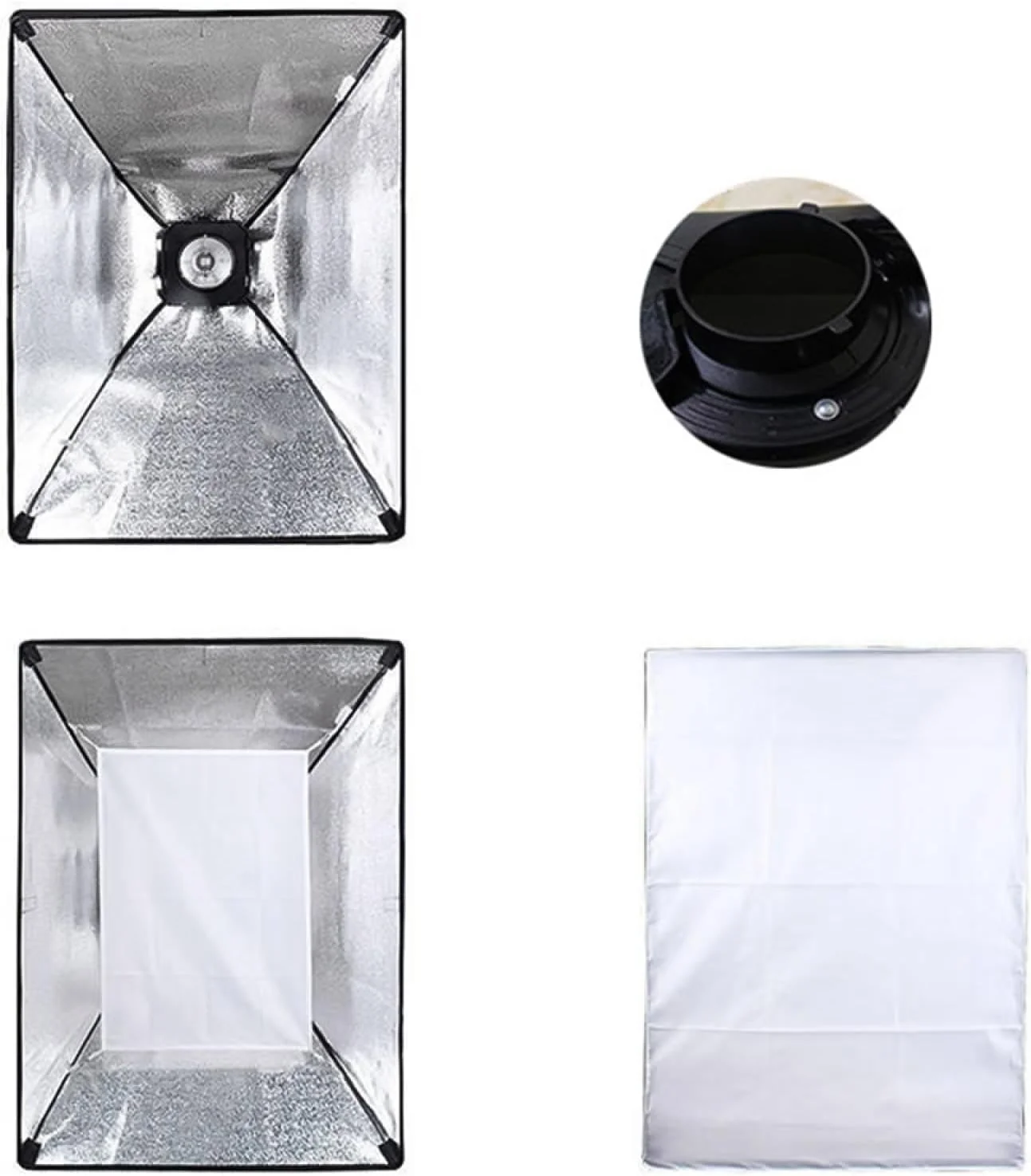 لابیموس سافت باکس مربعی 60 * 90 سانتی متر با مانت بوئنز، پارچه جداشدنی و کیف حمل برای عکاسی استودیویی، پرتره، عکاسی از محصول و پخش زنده