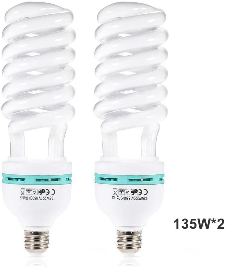 کیت نورپردازی استودیویی عکاسی Labymos شامل چادر نور، 2 عدد لامپ 135 وات، 2 عدد پایه نور، 2 عدد سافت باکس و 1 عدد کیف حمل مناسب عکاسی پرتره و محصول با دوشاخه UK و ولتاژ 220 ولت