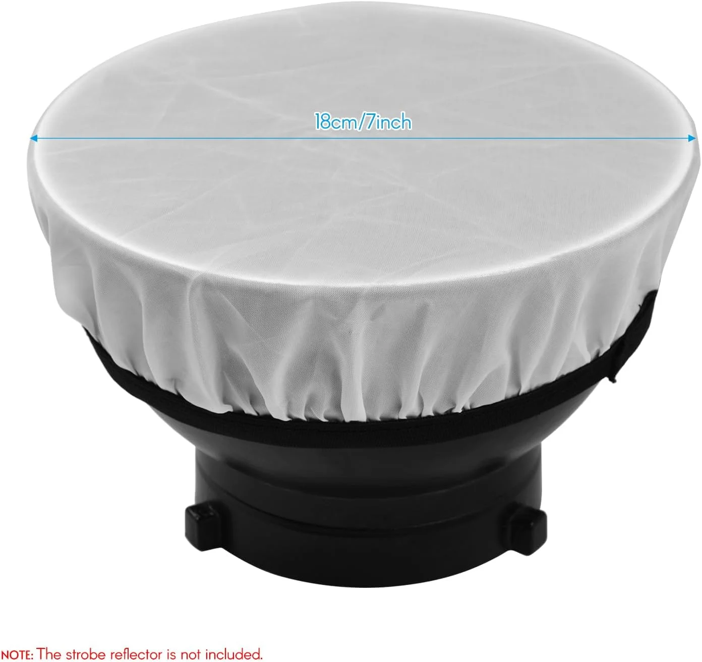 جوراب نوری نرم کننده نور فلاش استودیویی لایموس 7 اینچ / 180 میلی متر برای عکاسی پرتره، محصول و فیلمبرداری