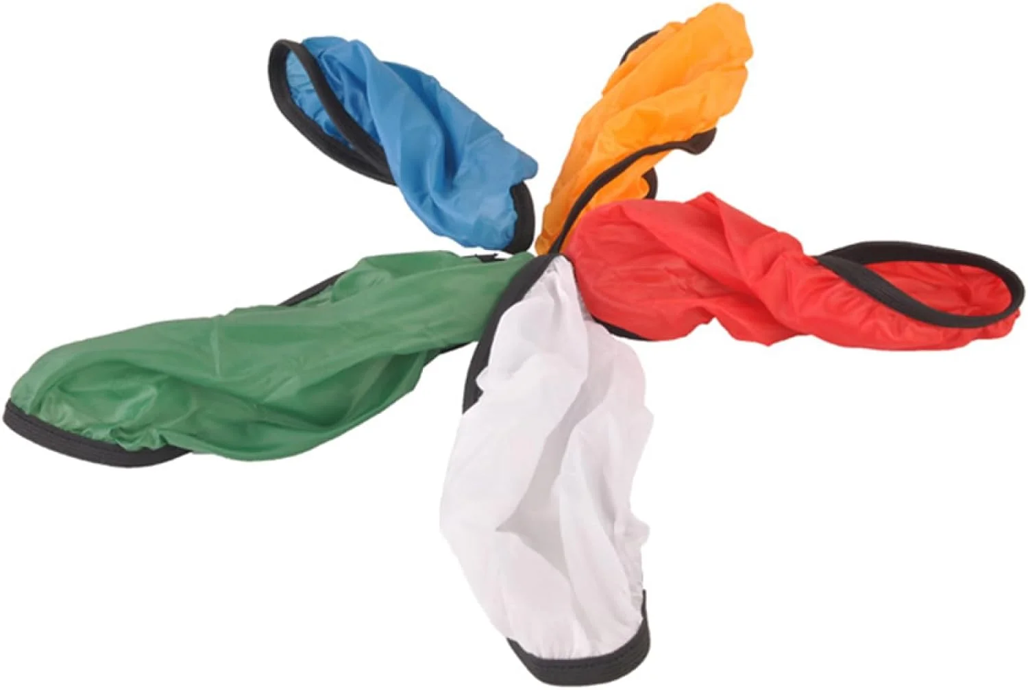 لابیموس 5 عدد پارچه سایه نور عکاسی روکش نرم آبی/قرمز/سبز/سفید/زرد برای پوشش سایه نور استودیویی 45°/55°