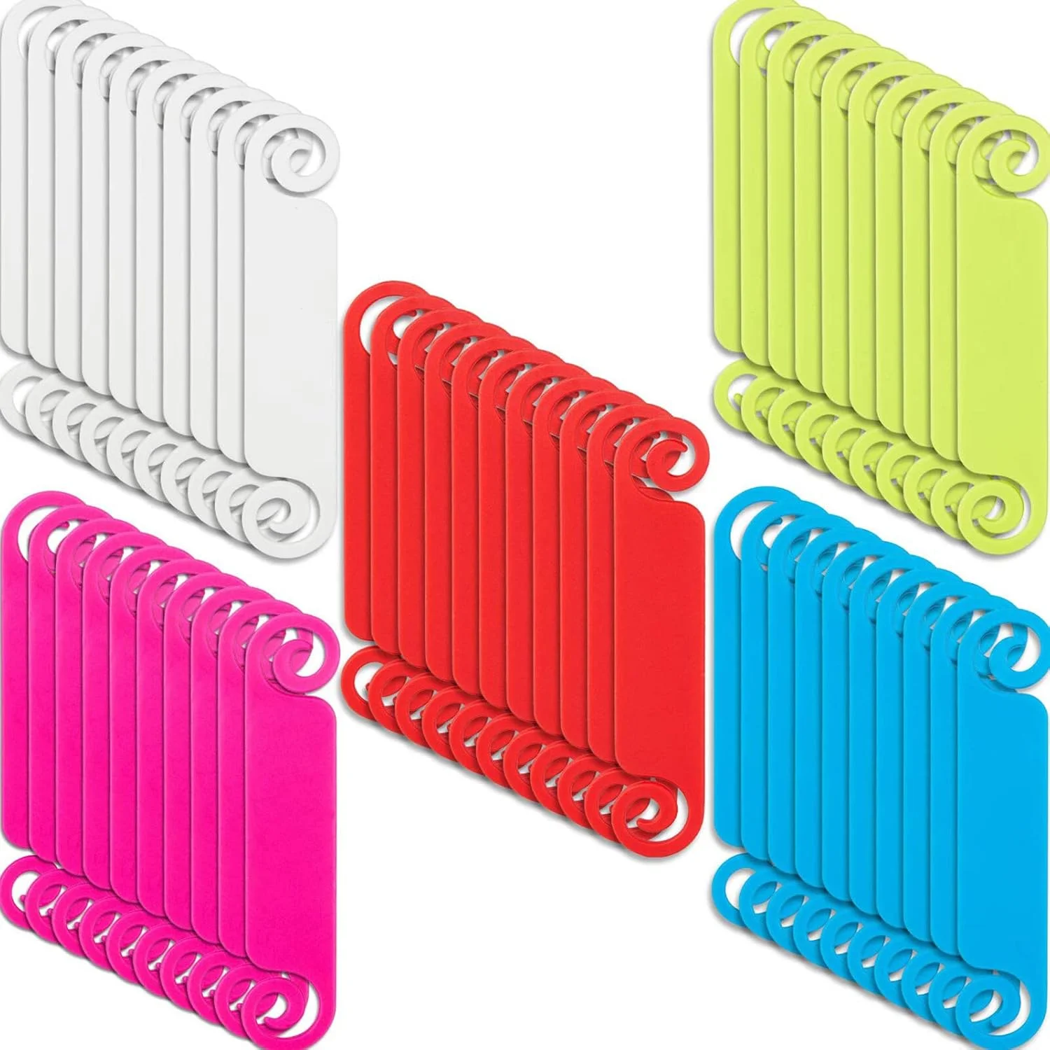 برچسب کابل 50 عددی Labymos، برچسب های مدیریت کابل چند رنگ، برچسب شناسایی سیم برای شارژر تلفن کامپیوتر USB