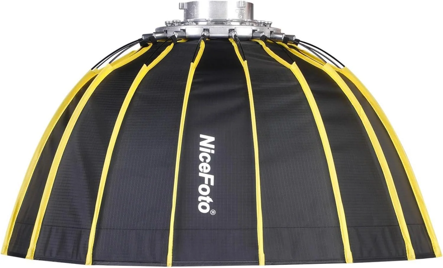 لابیموس سافت باکس شش ضلعی قابل حمل 60 سانتی متری با نصب سریع به همراه پارچه نرم و نوار گرید، طراحی چتری بازتابنده نقره ای برای نور فلاش استودیویی عکاسی