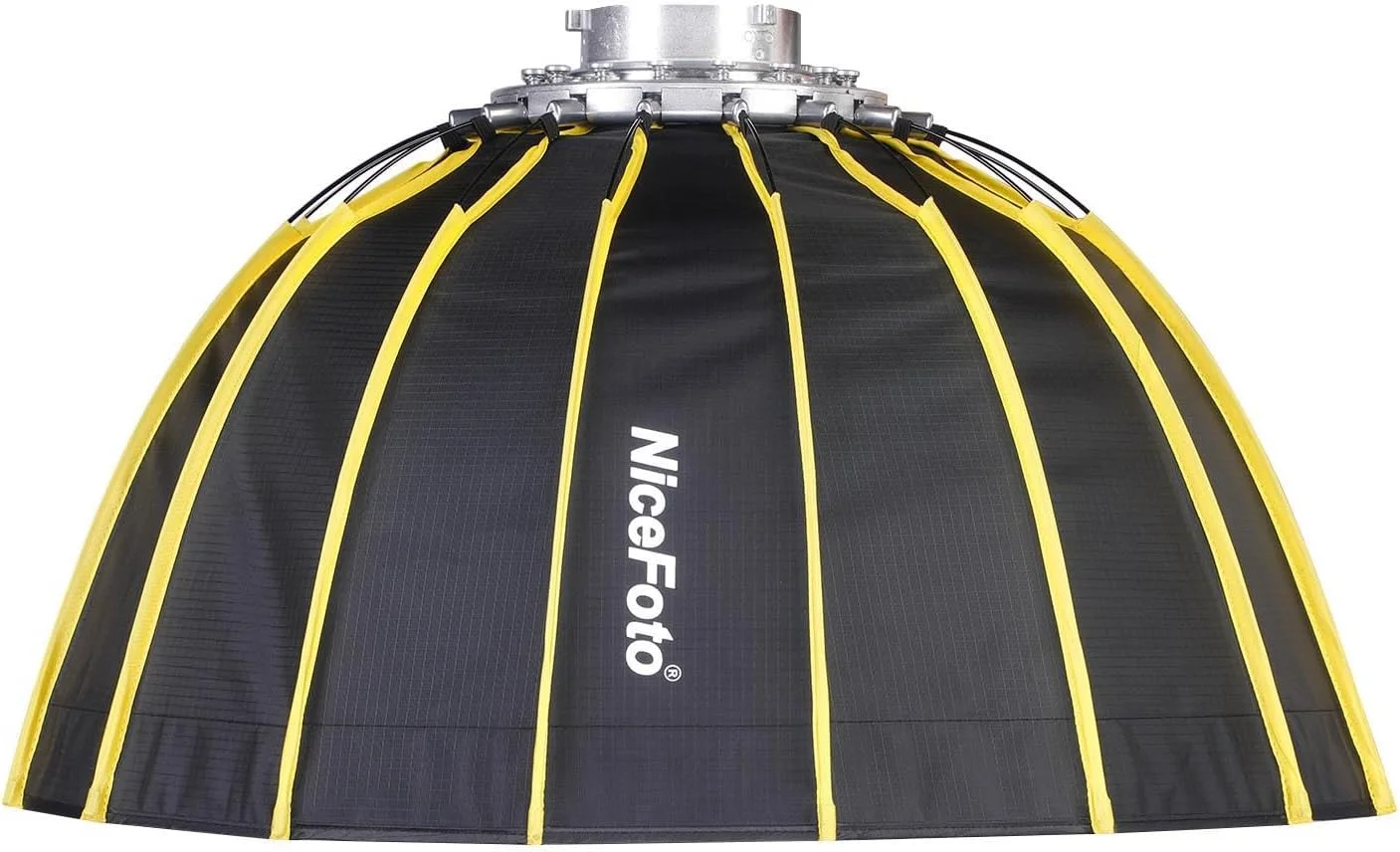 لابیموس سافت باکس شش ضلعی قابل حمل 60 سانتی متری با نصب سریع، پارچه نرم و طراحی چتری نوار گرید، بازتابنده نقره ای برای لوازم جانبی نور فلاش استودیویی اسپیدلایت