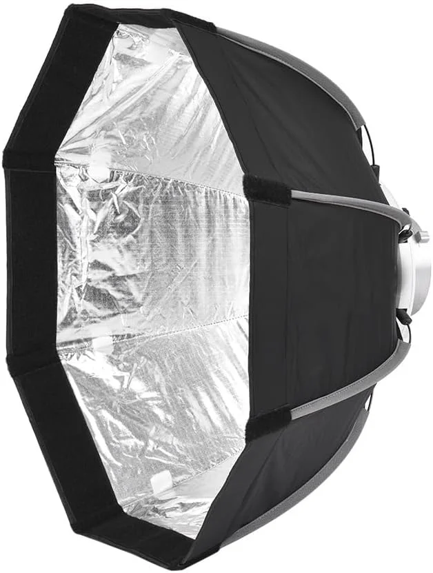 لابیموس سافت باکس هشت ضلعی تاشو 55 سانتی متری 8 میله ای با پارچه نرم و کیف حمل، مانت بوئنز برای فلاش استودیویی