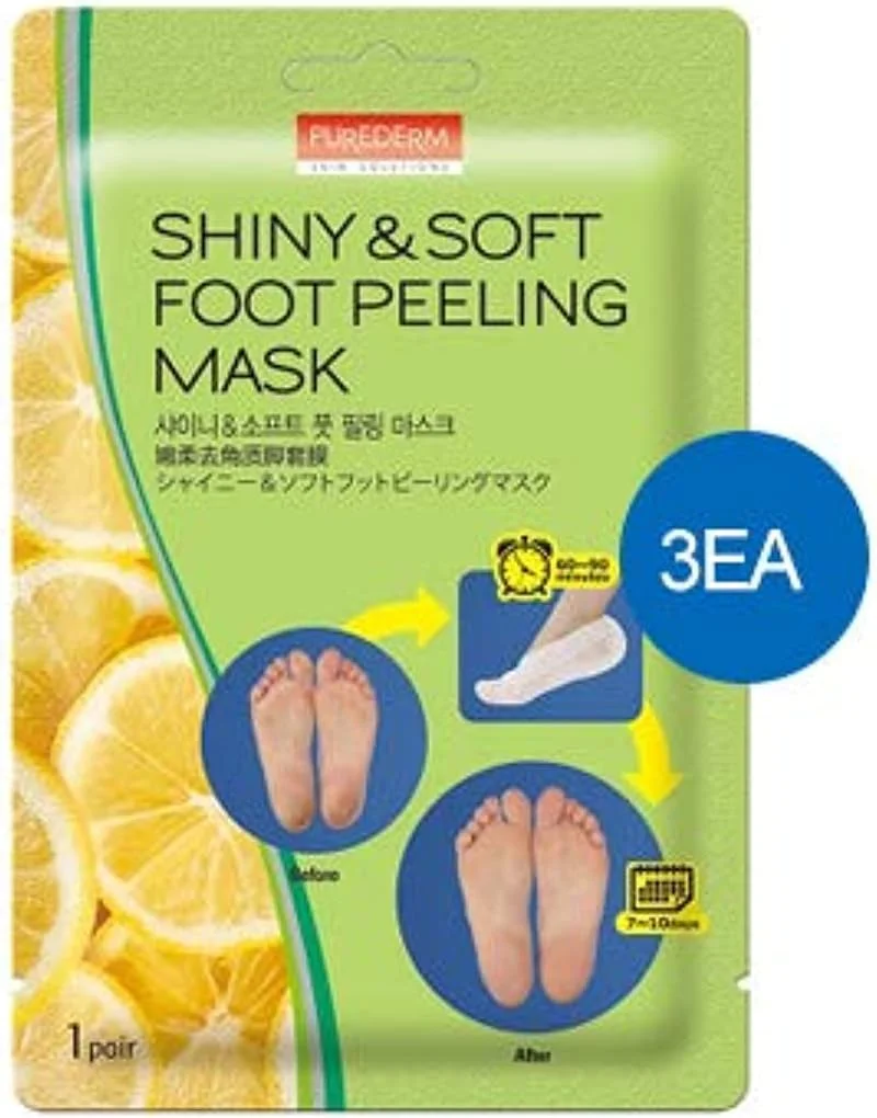 ماسک لایه بردار پا PUREDERM براق و نرم 1 جفت * 3 عدد