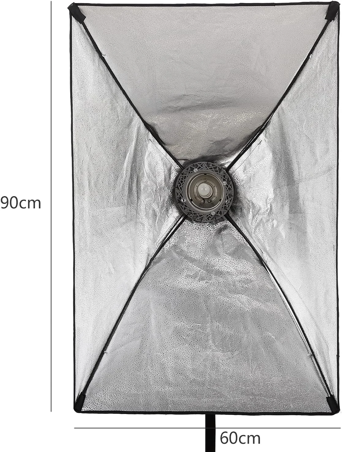 سافت باکس مستطیلی 60 * 90 سانتی متری Irovami، سافت باکس عکاسی حرفه ای تاشو قابل حمل با مانت بوئنز و کیف نگهداری برای پرتره، پخش زنده و ویدیو