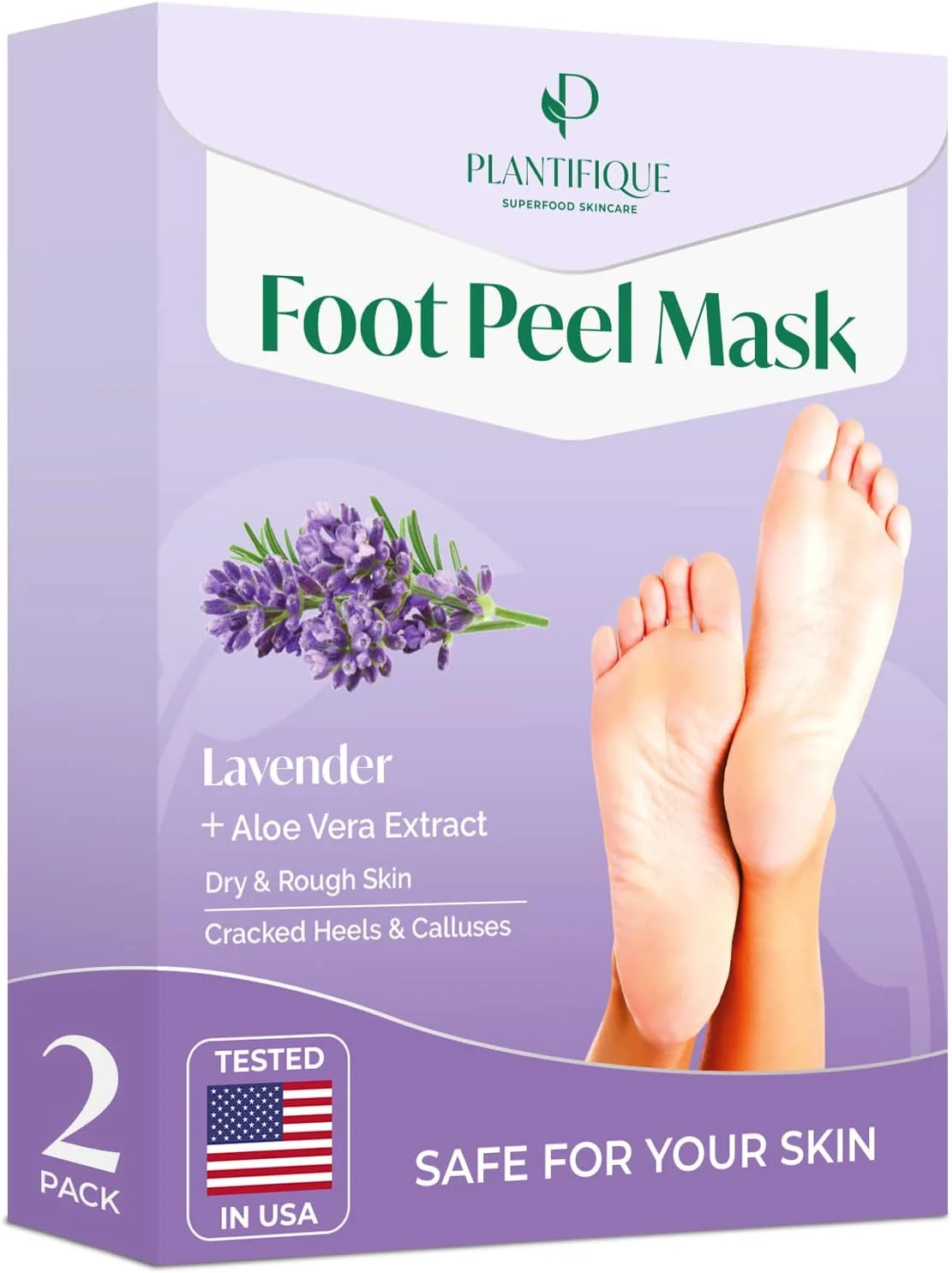 ماسک لایه بردار پا پلنتیفیک، تست شده توسط متخصصین پوست، ترمیم کننده پاشنه پا و از بین برنده پوست های خشک و مرده برای داشتن پاهایی نرم و لطیف - ماسک لایه بردار پا برای پاهای خشک و ترک خورده (اسطوخودوس 2 عددی) ماسک لایه بردار پا پلنتیفیک، تست شده توسط متخصصین پوست، ترمیم کننده پاشنه پا و از بین برنده پوست های خشک و مرده برای داشتن پاهایی نرم و لطیف - ماسک لایه بردار پا برای پاهای خشک و ترک خورده (اسطوخودوس 2 عددی)