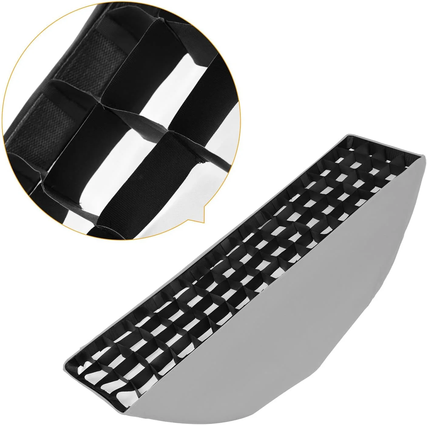 لانه زنبوری سافت باکس نواری عکاسی ایرومی 22 * 90 سانتی متر / 8.7 * 35 اینچ، رفلکتور سافت باکس، لوازم جانبی عکاسی پرتره و محصولات