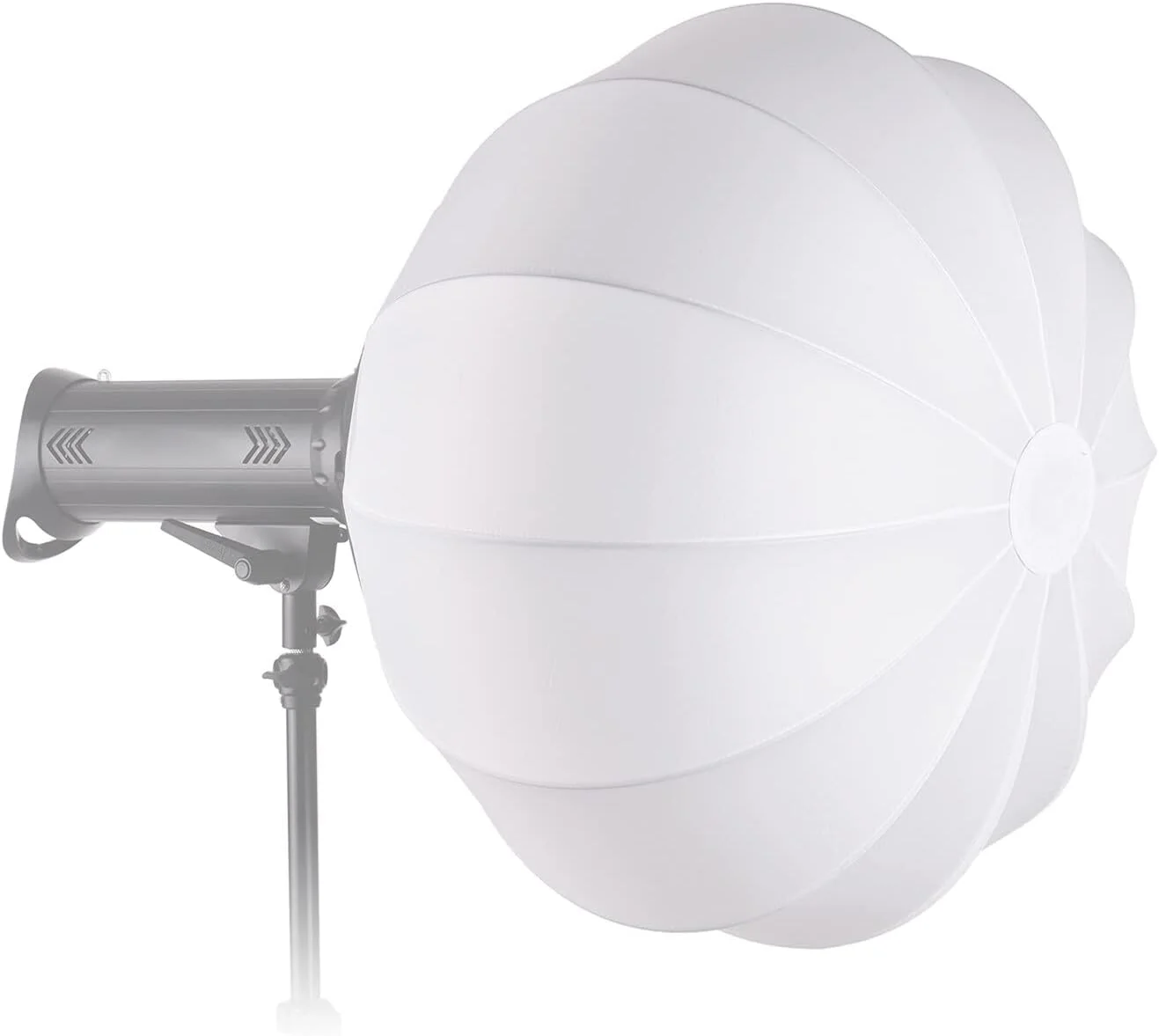 نرم باکس تاشو مدل فانوسی Irovami با قطر 85 سانتی متر، اصلاح کننده نور کروی شکل برای نورپردازی استودیویی، فلاش اسپیدلایت، نور فلاش استروب و لوازم جانبی نورپردازی عکاسی