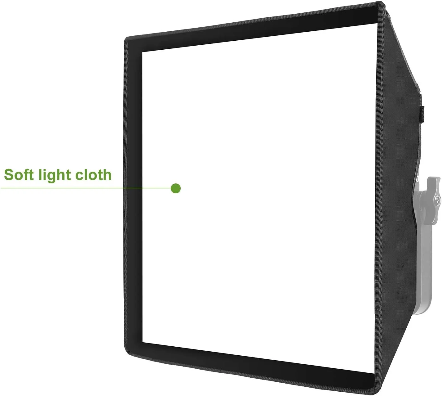 نرم باکس تاشو GVM با شبکه لانه زنبوری برای پنل های LED سری 50RS 672S MB832 520LS 520S 1200D، مناسب برای عکاسی پرتره، نورپردازی، 37.8 x 39.8 سانتی متر