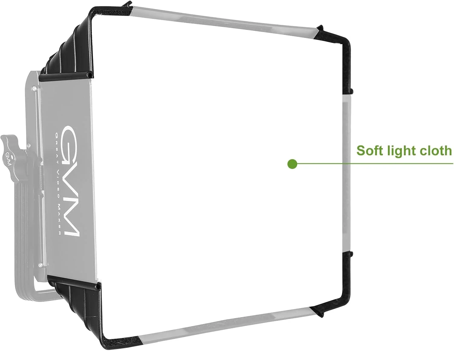 نرم باکس تاشو GVM با گرید لانه زنبوری برای چراغ LED سری RGB 1500D، مناسب برای نورپردازی استودیویی، عکاسی پرتره، نورپردازی ویدئویی، پنل LED