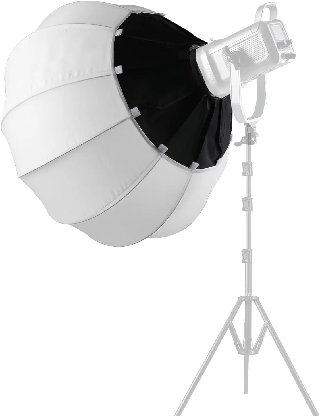 نرم‌باکس فانوسی GVM، اصلاح‌کننده نور ملایم، 66 سانتی‌متر، نصب و جمع‌شدن سریع، ارتقا یافته برای SD80D P80S SD300D SD200D SD200S ST200R ST100R PR150D PR150R و سایر نورهای با مانت بوئنز