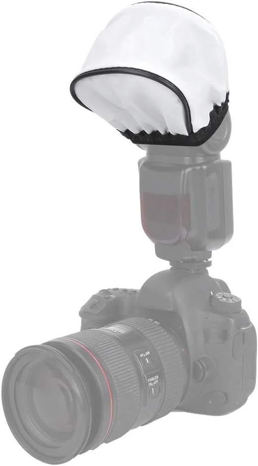 نرم کننده نور فلاش جهانی گونیک، کیت لوازم جانبی عکاسی بازتابنده فلاش دوربین قابل حمل برای فلاش اکسترنال دوربین های دیجیتال DSLR/SLR