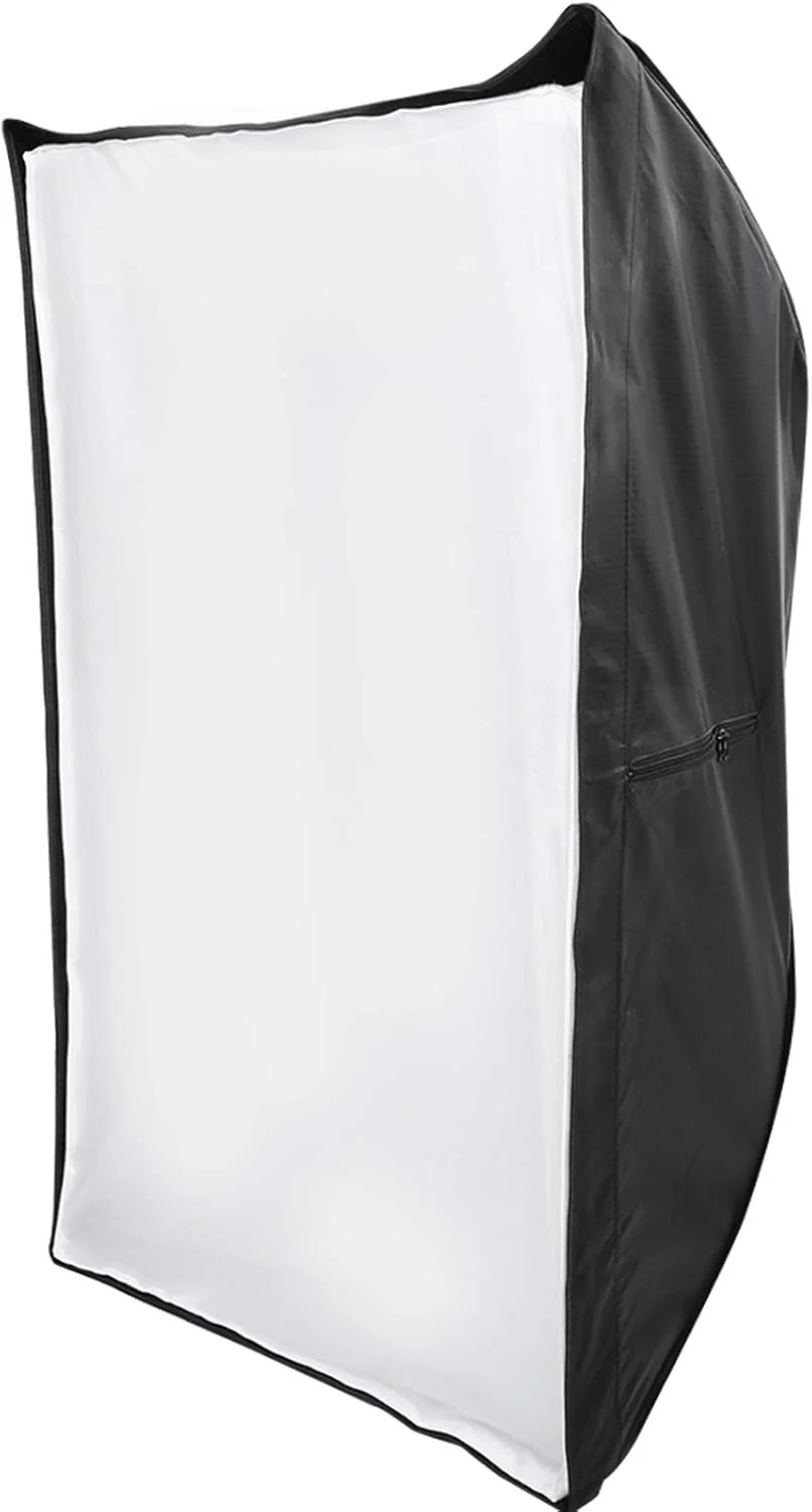 نرم باکس چتری GOWENIC، 60x90 سانتی متر، نرم باکس مستطیلی چتری نایلونی با پارچه نرم شبکه ای، تجهیزات عکاسی استودیویی در فضای باز، برای نور ویدئو/فلاش خارج از دوربین