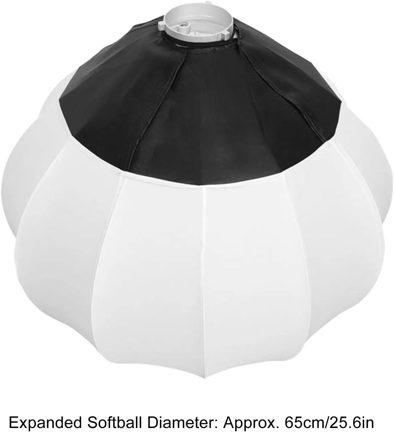 سافت باکس فانوسی 65 سانتی متری GOWENIC، سافت باکس دیفیوزر نور 360 درجه با نصب سریع، رهاسازی سریع یک مرحله ای، اصلاح کننده نور ویدئویی عکاسی 360 درجه، سافت باکس فانوسی شکل توپی برای پخش زنده