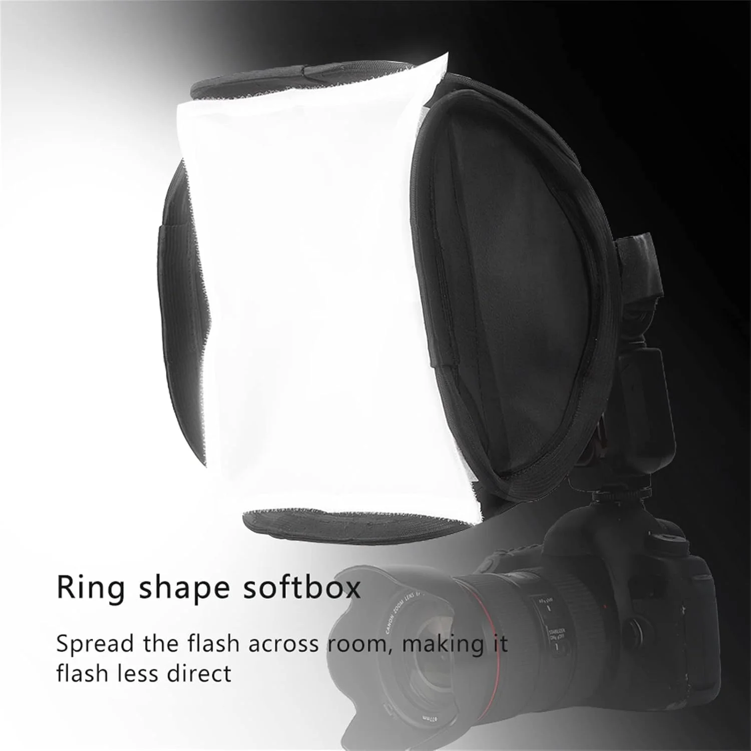 دیفیوزر سافت باکس فلاش GOWENIC، رفلکتور نور خارجی تاشو 23 سانتی متری دوربین، جعبه نور نرم با کیف نگهداری برای عکاسی پرتره استودیویی دیفیوزر سافت باکس فلاش GOWENIC، رفلکتور نور خارجی تاشو 23 سانتی متری دوربین، جعبه نور نرم با کیف نگهداری برای عکاسی پرتره استودیویی