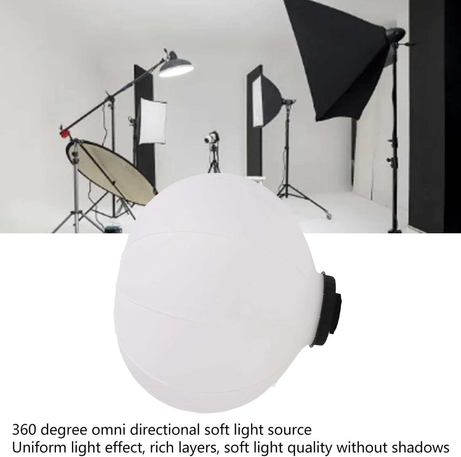 نرم باکس فانوسی GOWENIC 60 سانتیمتری با نصب سریع، اصلاحکننده نور بادی برای مانت فرم، نورپردازی یکنواخت و لایهای، سافت باکس قابل حمل برای عکاسی حرفهای و ضبط ویدیو نرم باکس فانوسی GOWENIC 60 سانتیمتری با نصب سریع، اصلاحکننده نور بادی برای مانت فرم، نورپردازی یکنواخت و لایهای، سافت باکس قابل حمل برای عکاسی حرفهای و ضبط ویدیو