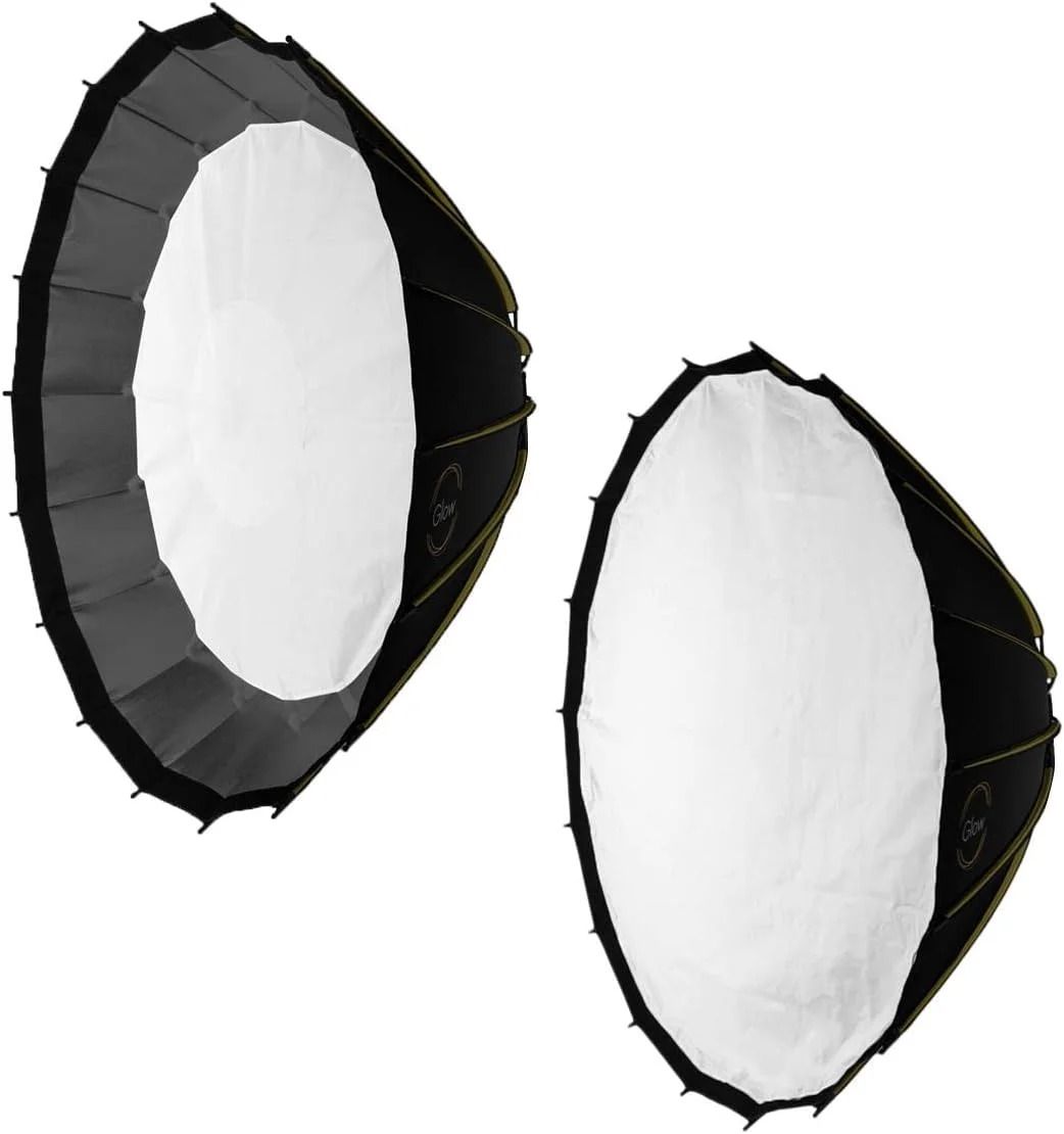 پارچه های پخش کننده نور داخلی و خارجی برای سافت باکس پارابولیک عمیق 55 اینچی Profond Quick-Open با سیستم میله متمرکز کننده