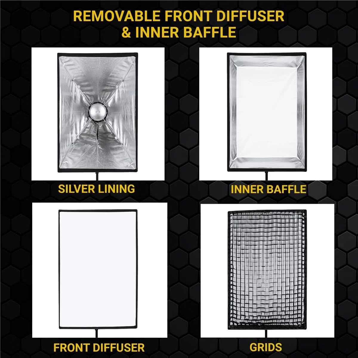 سافت باکس مستطیلی 24x36 Glow EZ Lock با مانت بوئنز