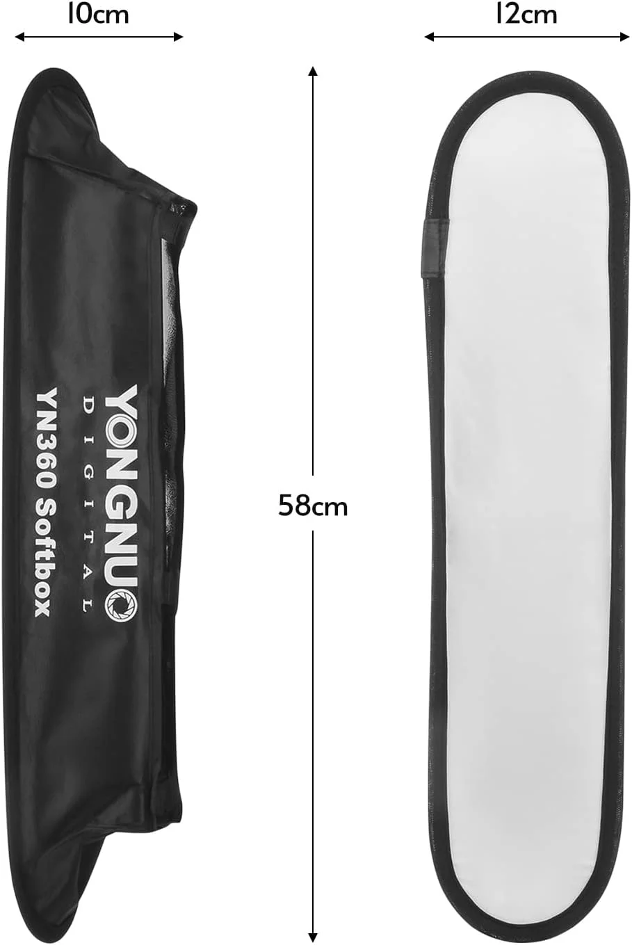 نرم باکس میله ای نور LED به همراه پارچه و شبکه لانه زنبوری مناسب برای YN360/ YN360S/ YN360III/ YN360III PRO