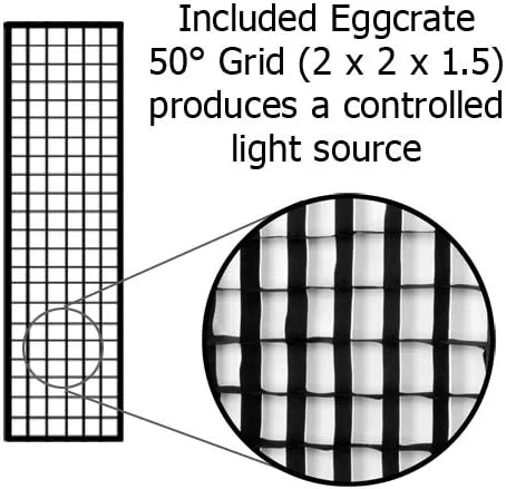 نرم باکس استریپ EZ Pro استودیویی فوتودیوکس پرو 30x142 سانتی متر به همراه شبکه لانه زنبوری 50 درجه نرم باکس استریپ EZ Pro استودیویی فوتودیوکس پرو 30x142 سانتی متر به همراه شبکه لانه زنبوری 50 درجه