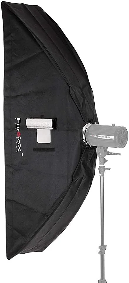 سافت باکس حرفه ای فوتودیوکس 30x142 سانتی متر با اسپید رینگ یونیورسال (قطر 7.6-15.2 سانتی متر)