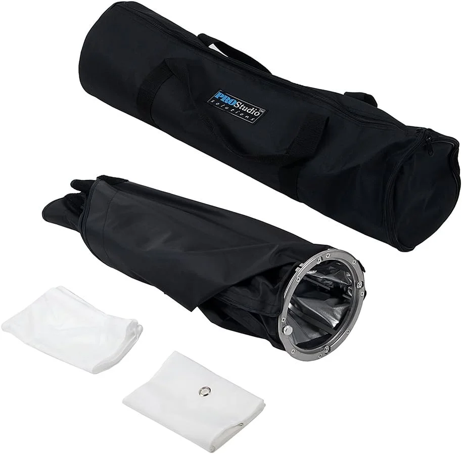 سافت باکس استریپ Fotodiox EZ-Pro 9x36 (22x90cm) - سافت باکس استریپ تاشو با اسپید رینگ Broncolor برای Bronocolor (Pulso، Primo و Unilite)، Flashman و سازگار