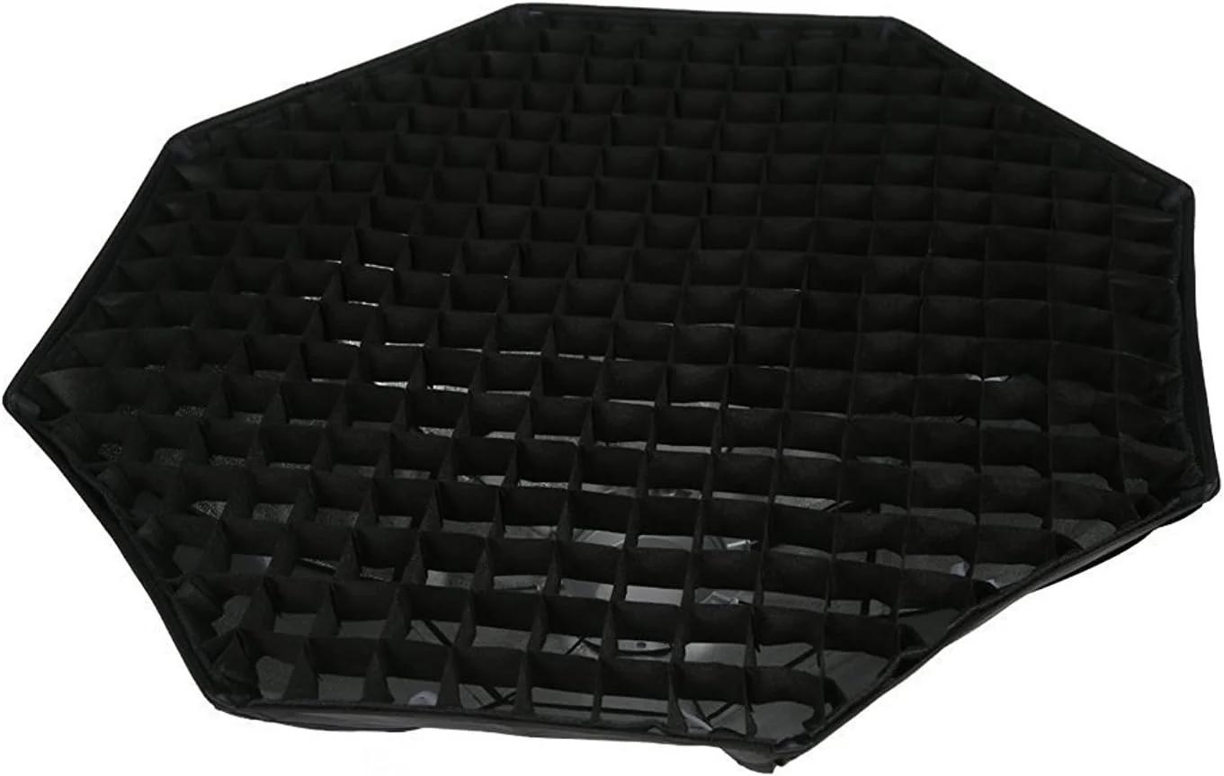 سافت باکس هشت ضلعی FOMITO Godox، 140 سانتی متر، دیفیوزر و اصلاح کننده نور عکاسی با مانت Bowens Speedring به همراه گرید لانه زنبوری برای نورپردازی استودیویی Monolight